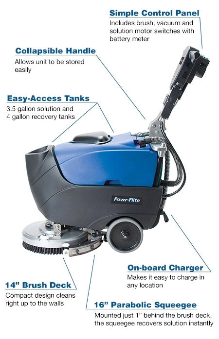110V PREDATOR AUTO SCRUBBER SCRUBBER WITH 2X 12V BATTERIES