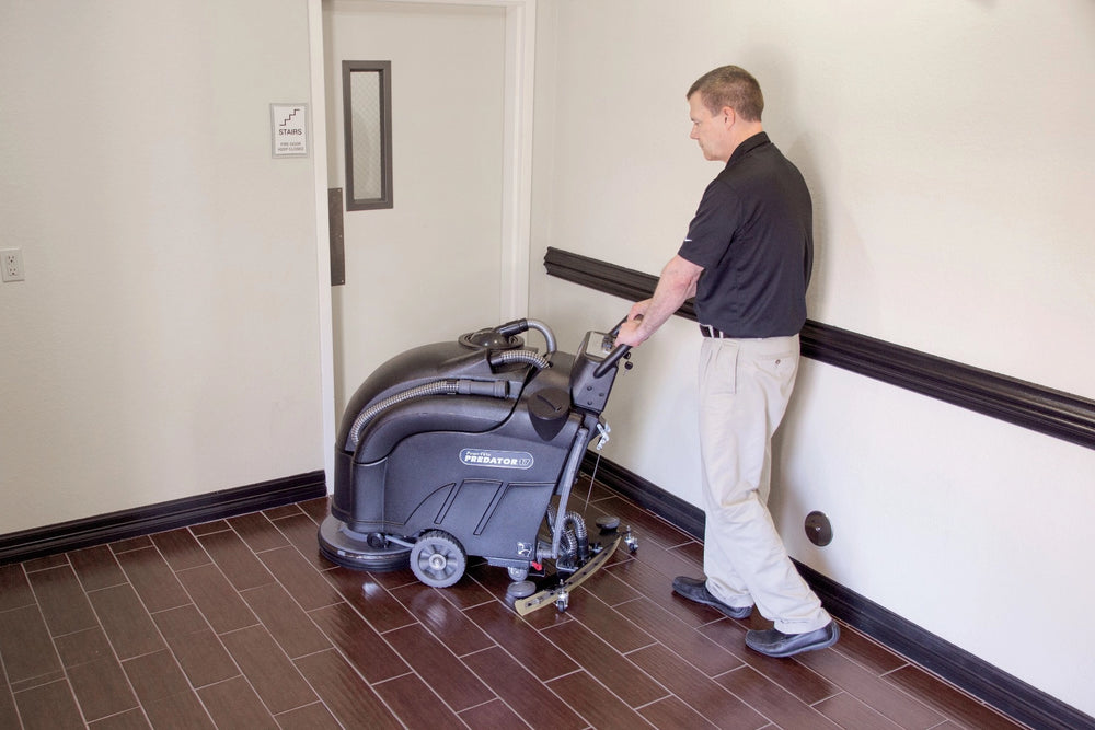 AUTOSCRUBBER 17 W/PAD DRIVER, BATTERIES & CHARGER