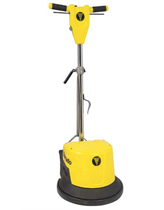 Floor Machine, 20 In. HD Plastic w/ Metal Handle 1.5 HP, Tornado