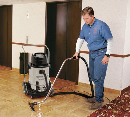 Powr-Flite 15-Gallon Wet/Dry Vacuum – 15A, Stainless Steel Tank